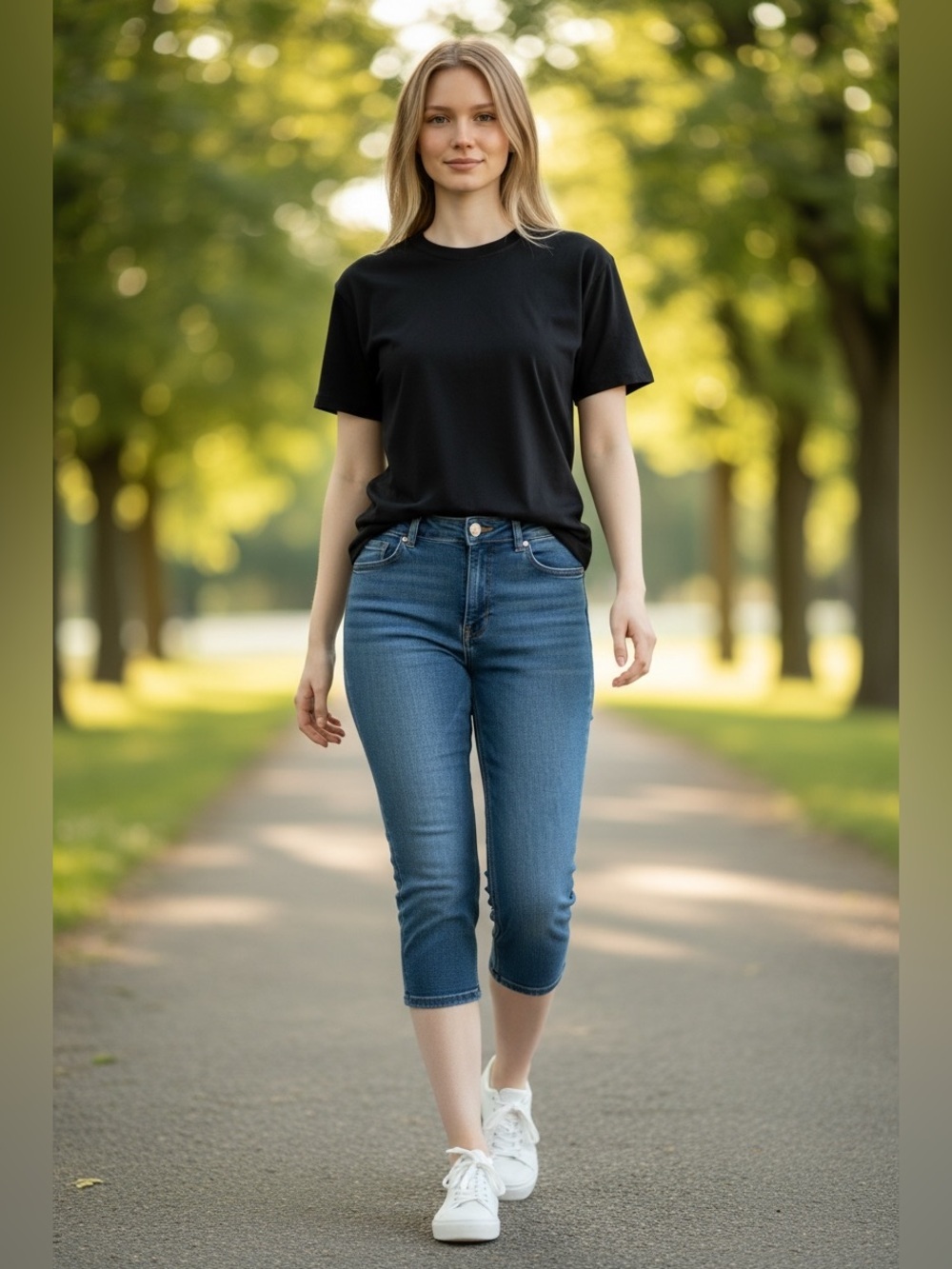 Michael Kors Indigo Relaxed Women Spring Crop Fit Jeans